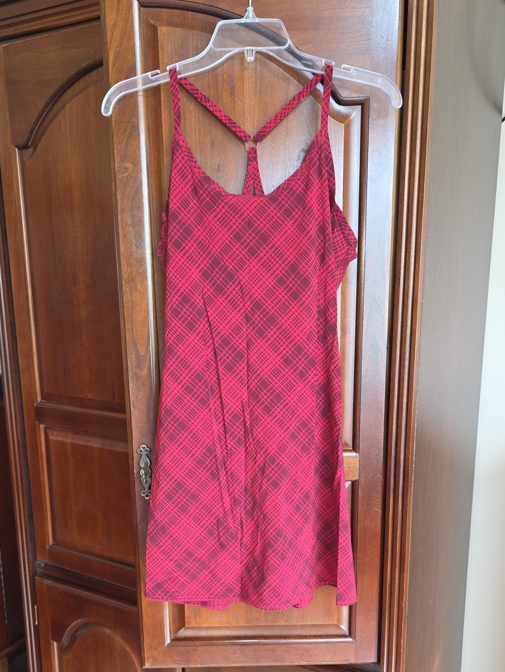 Outdoor Voices Plaid Exercise Dress With Shorts